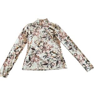 Aritzia Wilfred Cheval Floral Long Sleeve Women's Top Size S